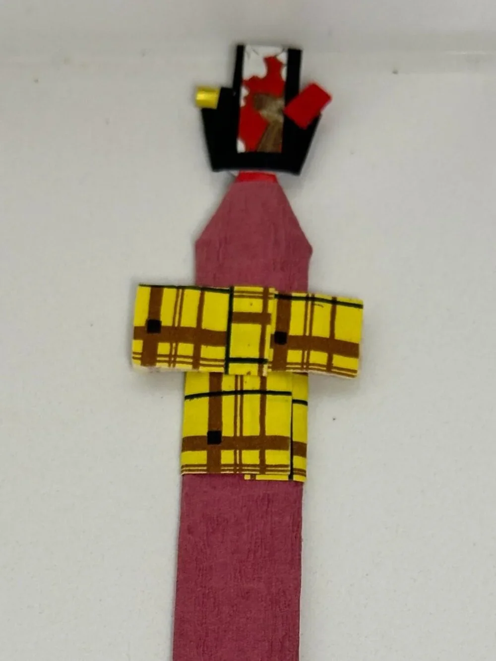 Japanese Chiyogami Origami Town Girl Bookmark – Traditional Paper Art